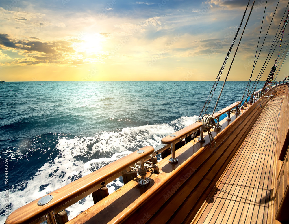 Sailboat in the sea