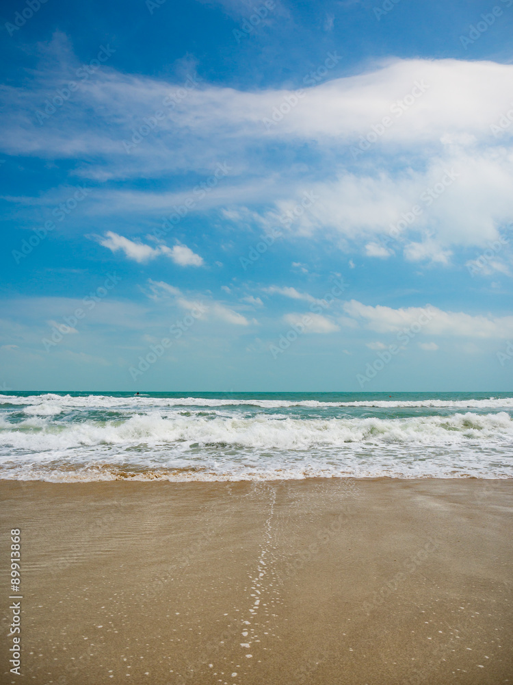 beautiful beach and tropical sea