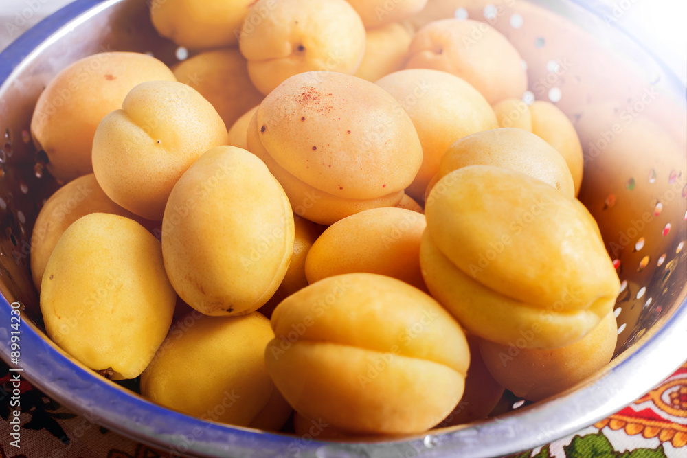 Large ripe apricots Large ripe apricots