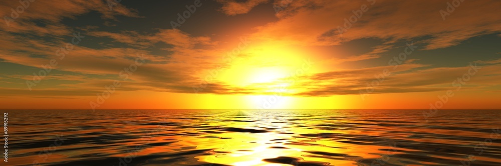 sea sunset or sunrise