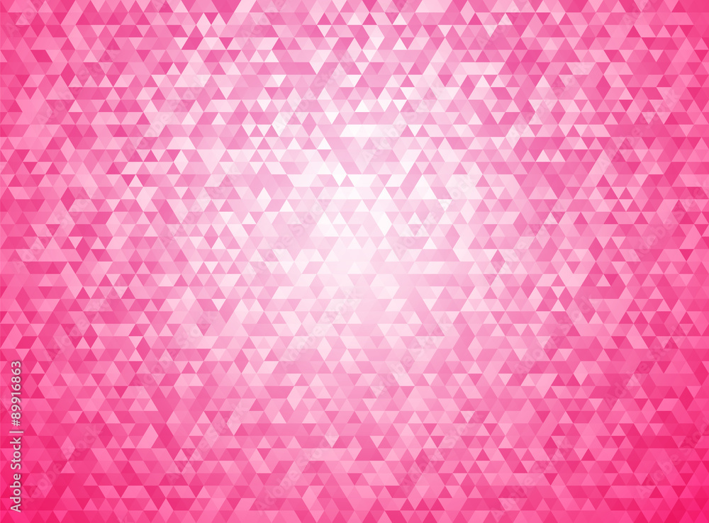 Fototapeta premium simple triangular pink love background with vignette