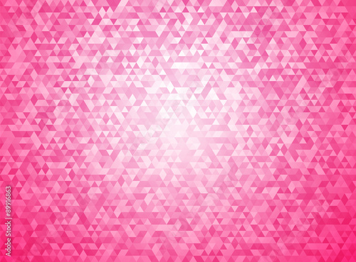 simple triangular pink love background with vignette