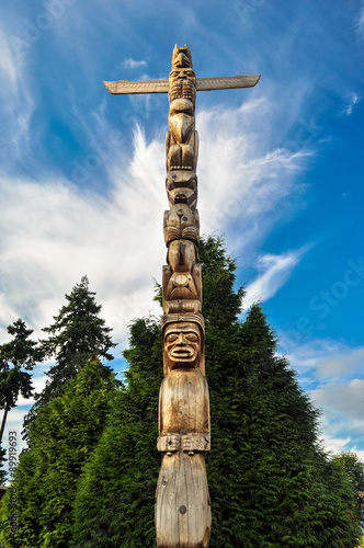 Fotografie Totem pole in Stanley park