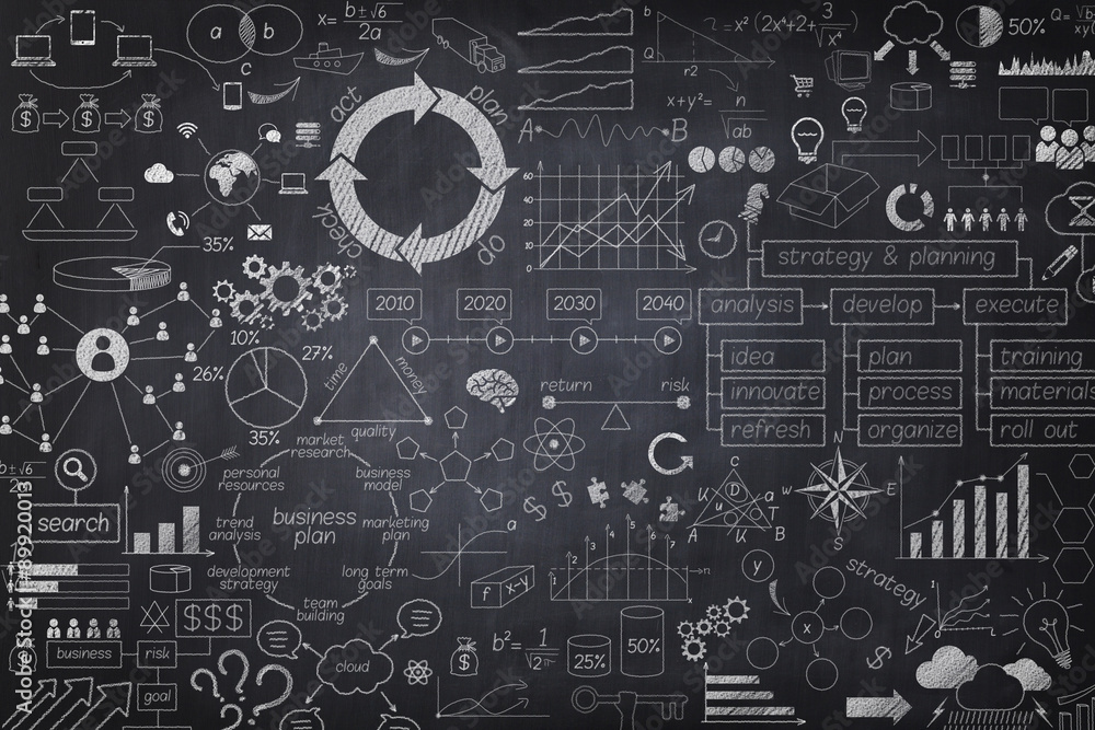 Ideas on a blackboard Ideas on a blackboard