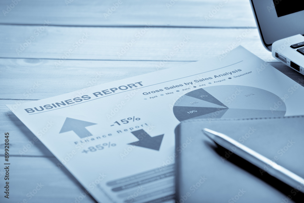 Showing business and financial report. Accounting Showing business and financial report. Accounting