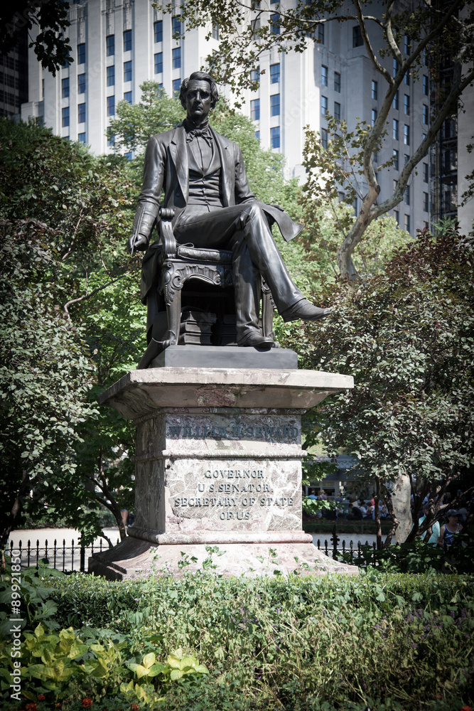 William H. Seward monument in Madison Square Park New York