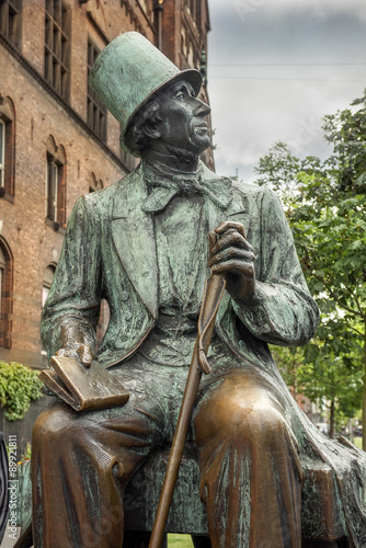 Hans Christian Andersen Statue, Radhuspladsen (City Hall Square), Copenhagen, Denmark