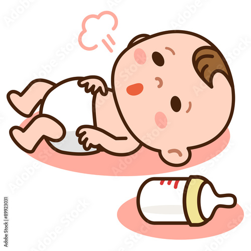 満腹の赤ちゃん