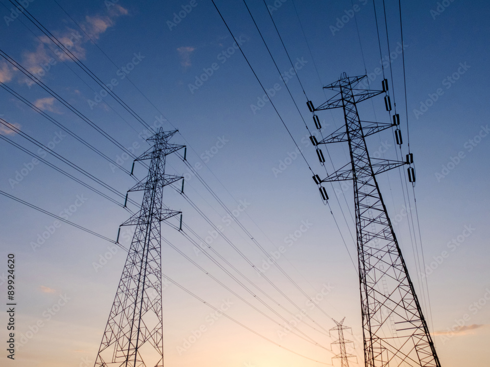 High voltage electricity tower