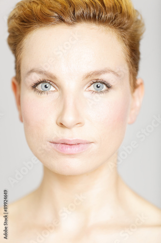 Woman in beauty style pose