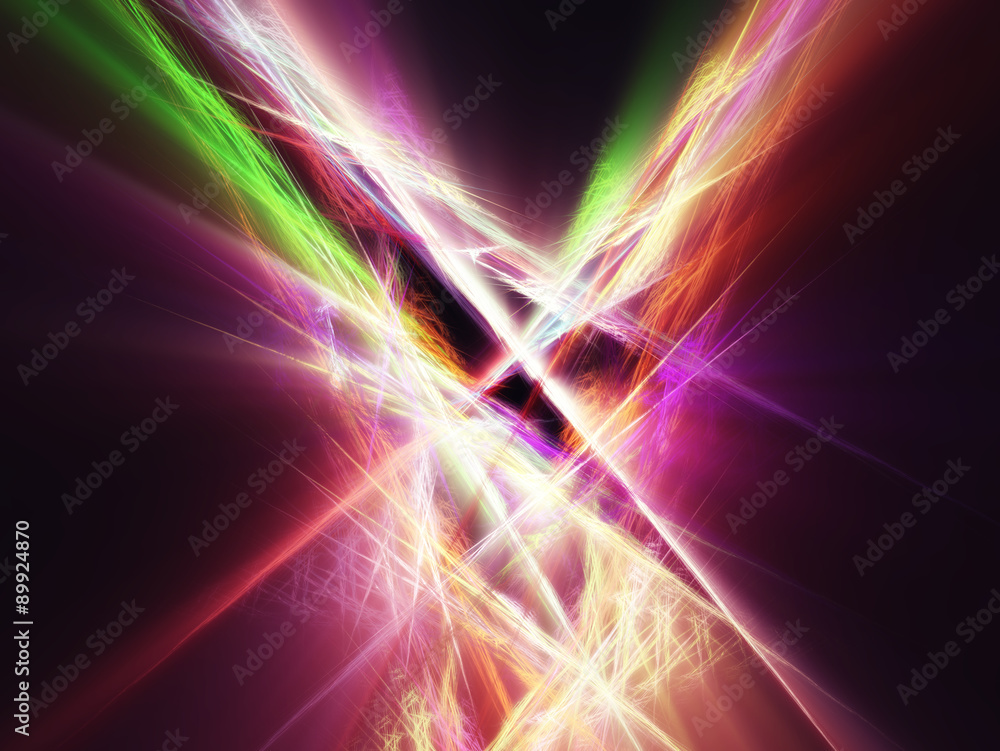 Bright abstract night light lines party poster fractal Bright abstract night light lines party poster fractal