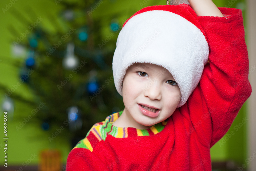 Adorable Christmas boy Adorable Christmas boy