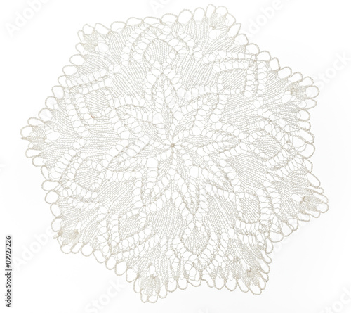 Crocheted lace napkin
