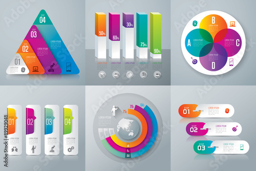 Infographic design template and marketing icons.