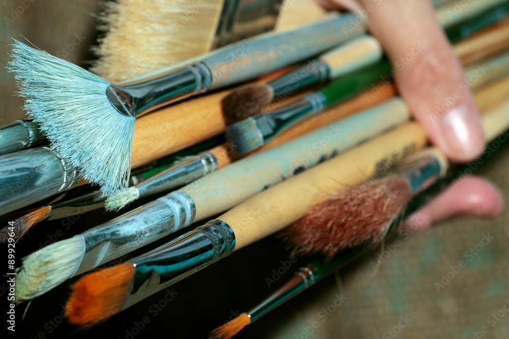 Fototapeta premium brush easel background