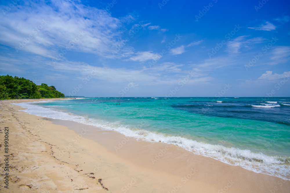 Isla Zapatilla at Bocas del Toro Province in Panama