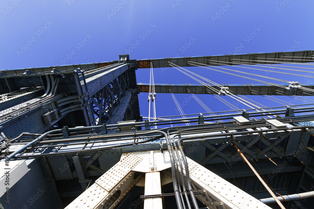 Naklejka premium Manhattan Bridge in New York City.