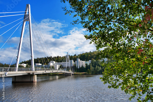 Suspension Bridge in Jyvaskyla, Finland