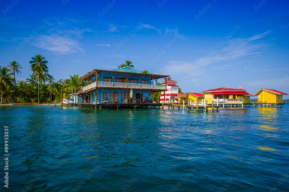 ISLA COLON, PANAMA - APRIL 25, 2015 : Colon Island is the northernmost and main island in the Bocas del Toro