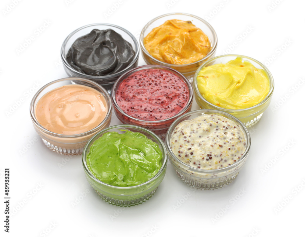 homemade assorted mayonnaise sauce homemade assorted mayonnaise sauce