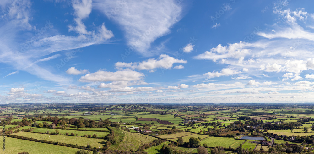 High View of The Somerset Levels