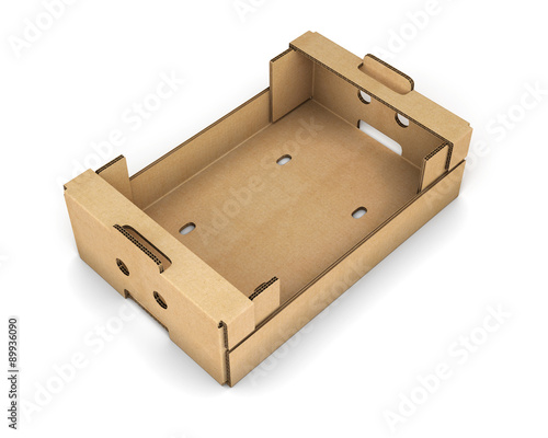 Cardboard box for fruit and vegetables