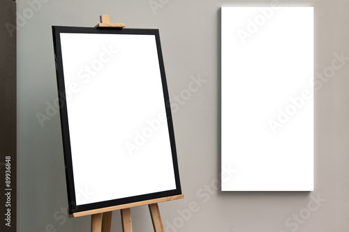 Blank isolated paper poster frame