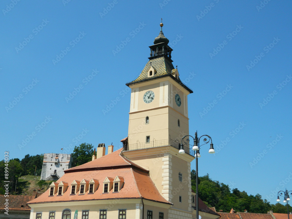 Old city hall of Brasov , Romania.