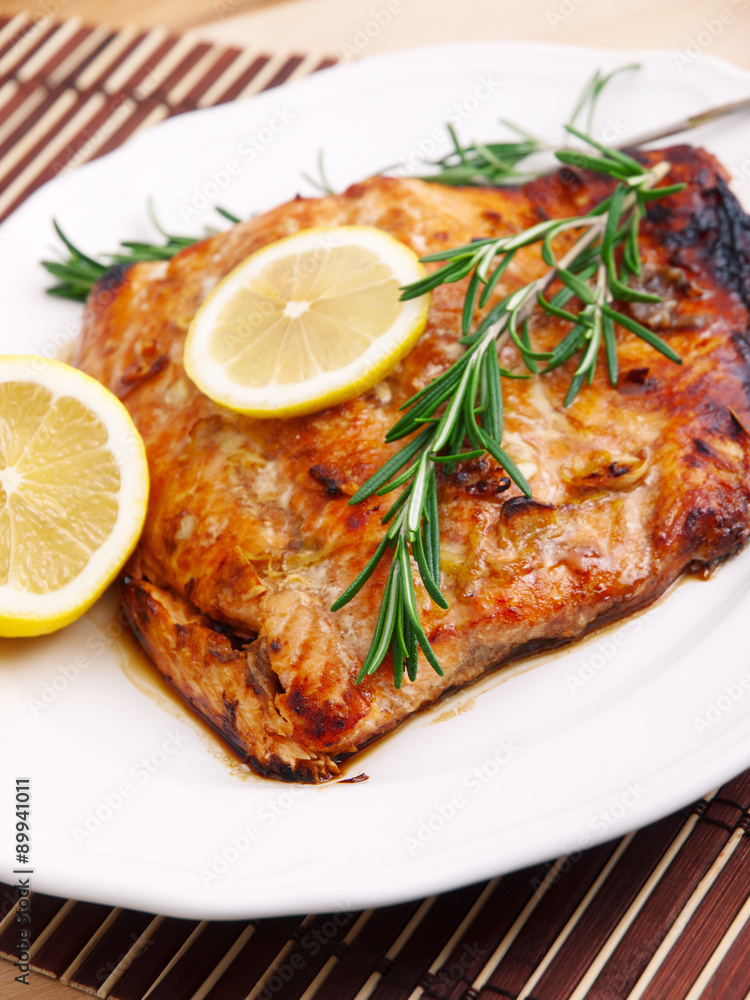 Baked salmon