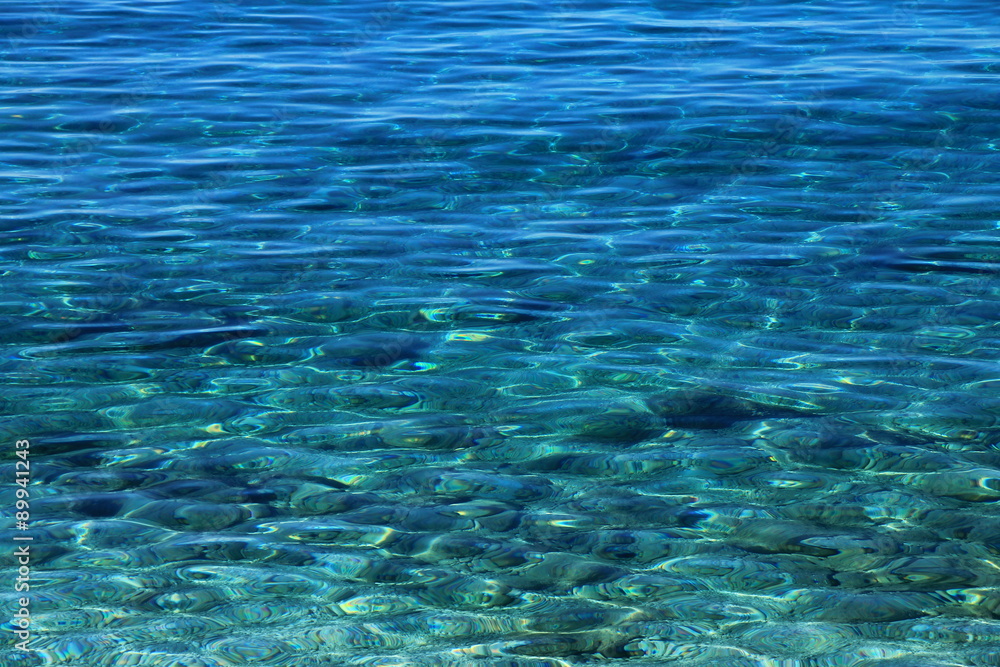 Adriatic sea background in Brela , Croatia 