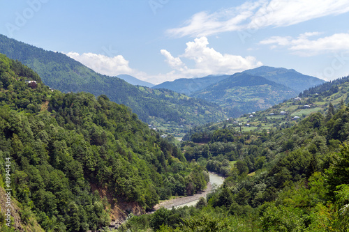 View of the Goderdzi pass. Caucasus Mountains. Georgia © ArtEvent ET