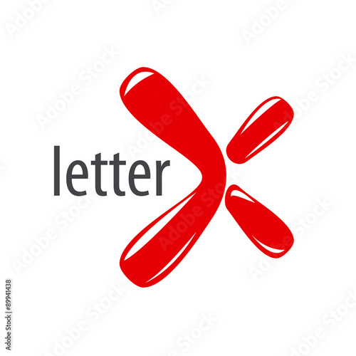 Abstract vector logo inflatable letter X