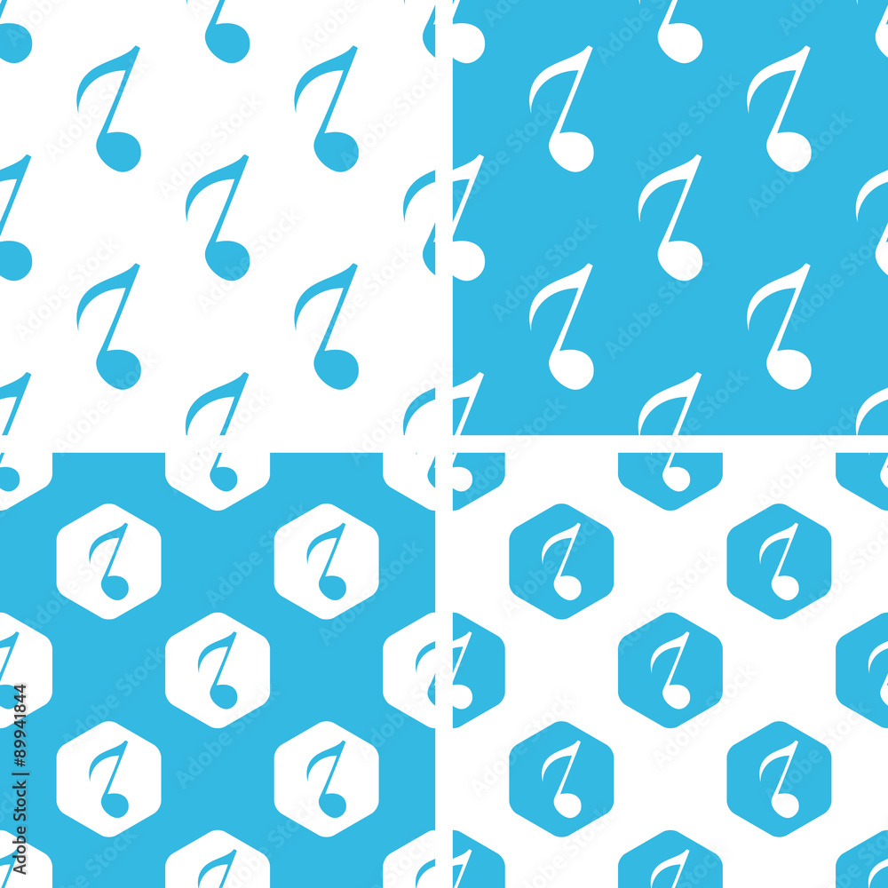 Eighth note patterns set Eighth note patterns set