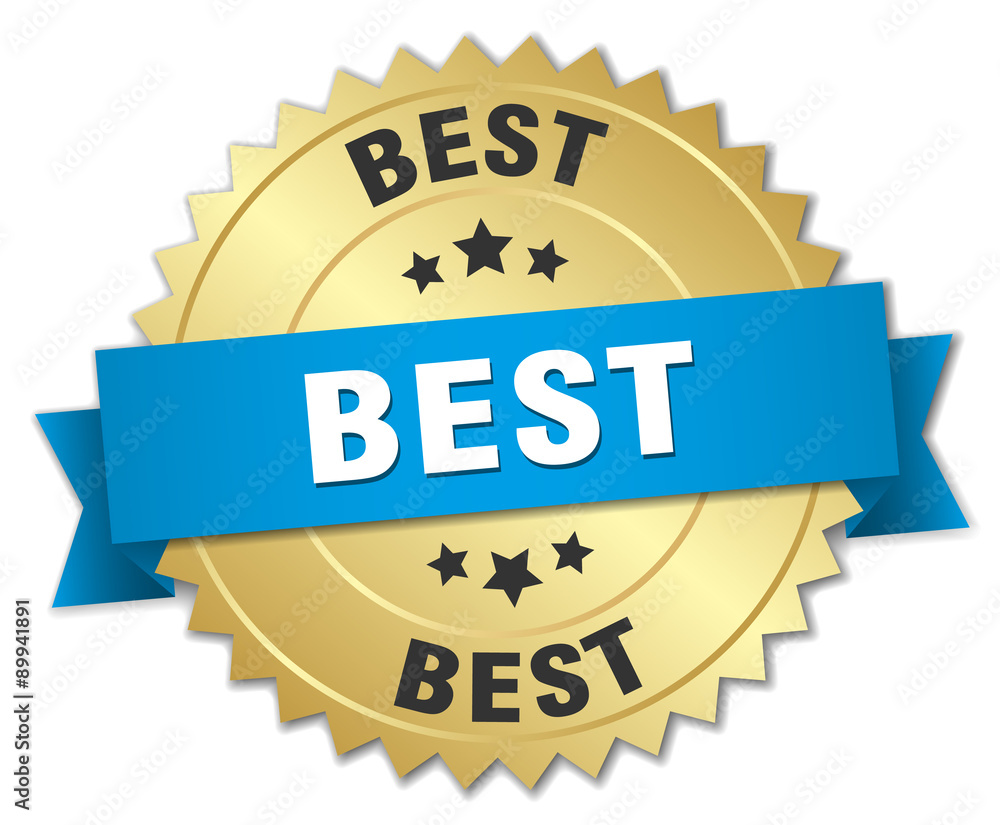 best 3d gold badge with blue ribbon best 3d gold badge with blue ribbon