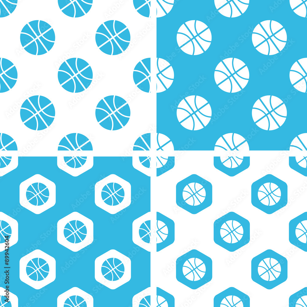 Basketball patterns set Basketball patterns set