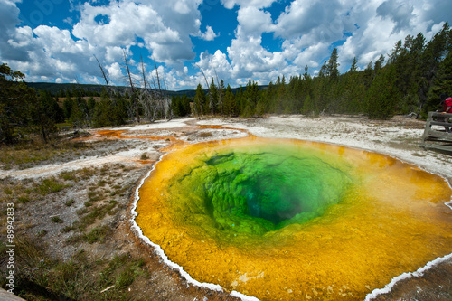 The Morning Glory Pool detail, Yellowstone National Park