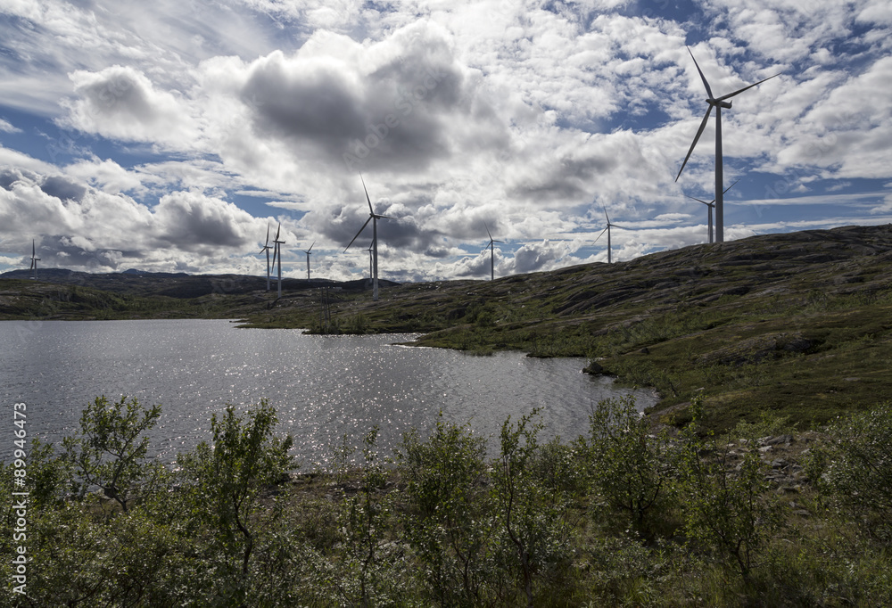 A group of wind turbines in Björnefjell, Norway A group of wind turbines in Björnefjell, Norway