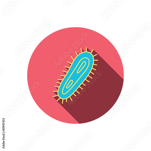 Bacteria icon. Medicine infection symbol.