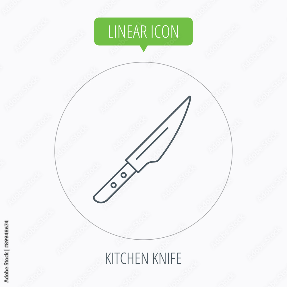 Kitchen knife icon. Chef tool sign. Kitchen knife icon. Chef tool sign.