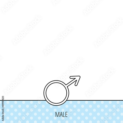 Male icon. Gentlemen sexuality sign.