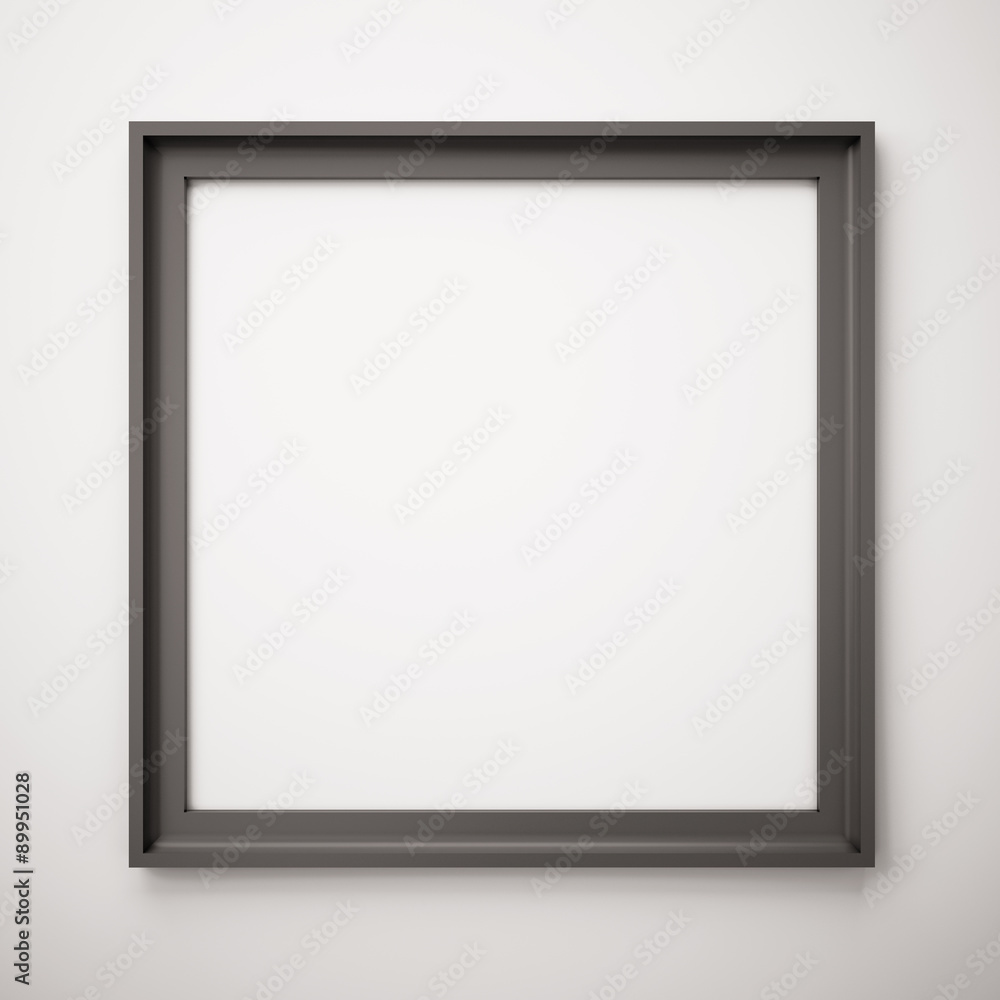 black picture frame on white wall black picture frame on white wall