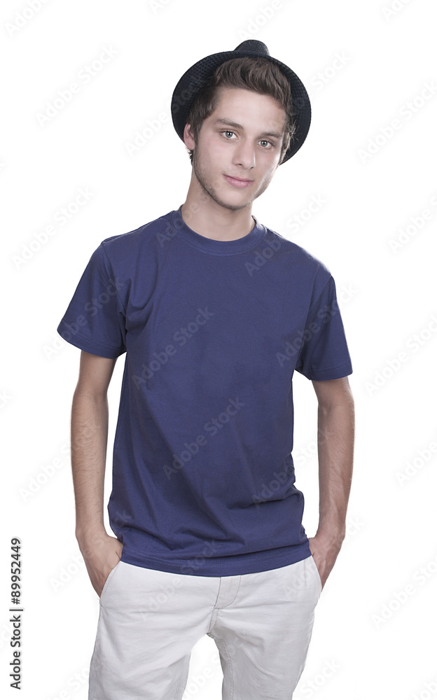 Close up portrait of young smiling cute teenager Close up portrait of young smiling cute teenager