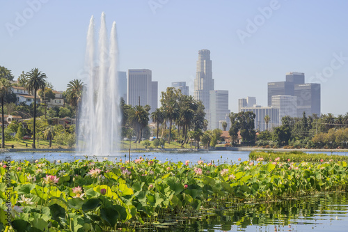 Los Angeles downtown and Lotus