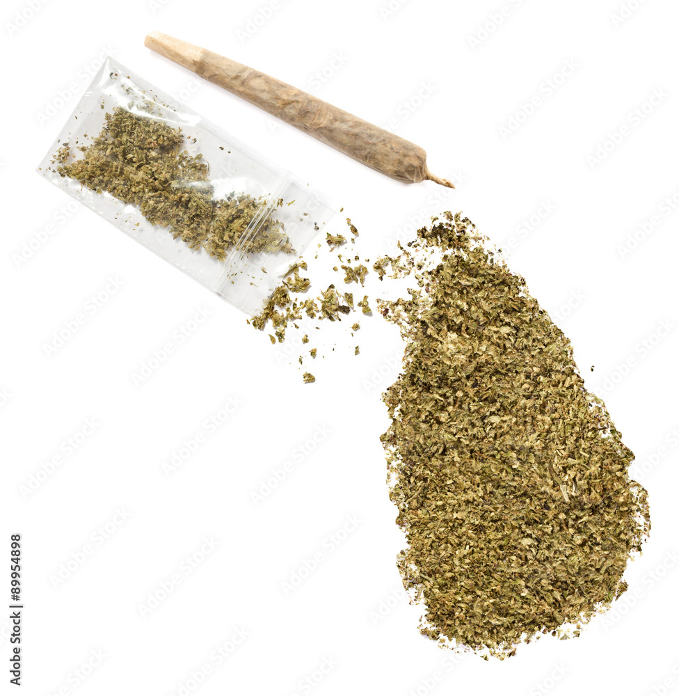 Weed in the shape of Sri Lanka and a joint.(series) Weed in the shape of Sri Lanka and a joint.(series)