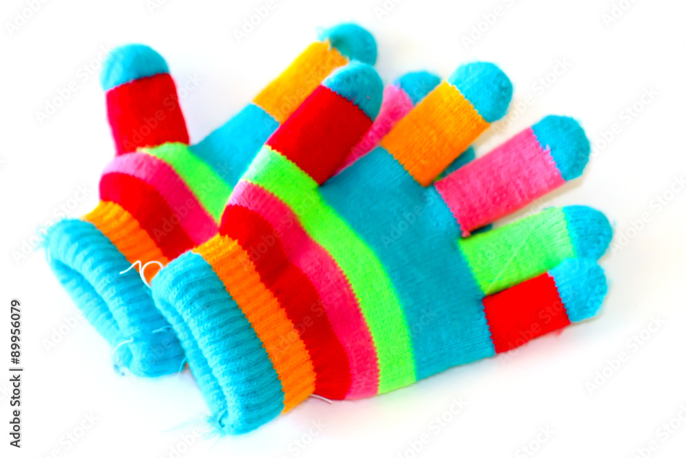 colorful glove frabic colorful glove frabic