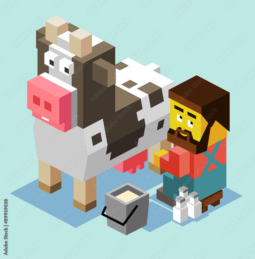Milking a cow Milking a cow