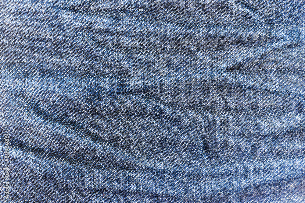 Naklejka premium Raw denim jeans red selvedge texture, japan raw denim jeans.