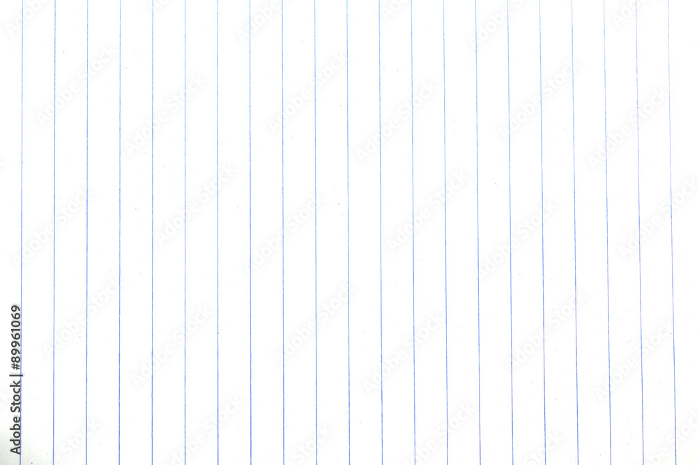 White paper and line of notebook paper texture White paper and line of notebook paper texture