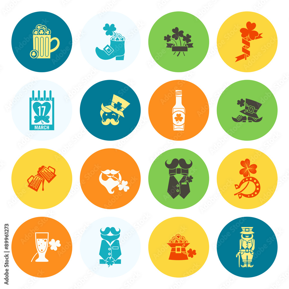 Saint Patricks Day Icon Set Saint Patricks Day Icon Set