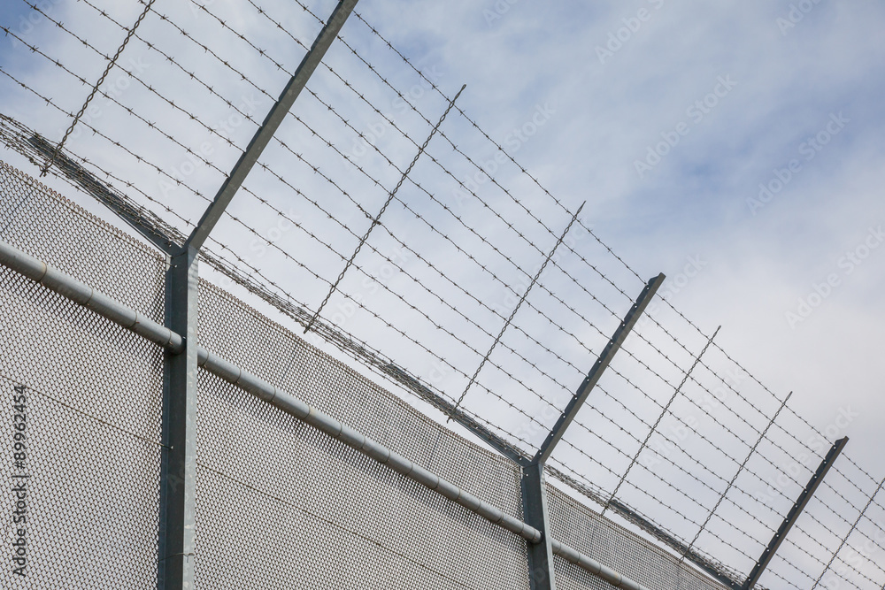 Fence around restricted area Fence around restricted area